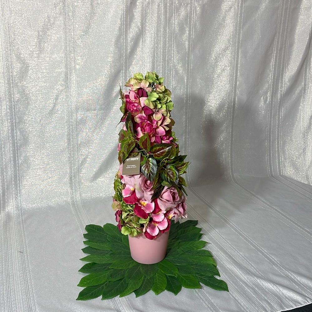 Floral Arrangement in Pink Pot